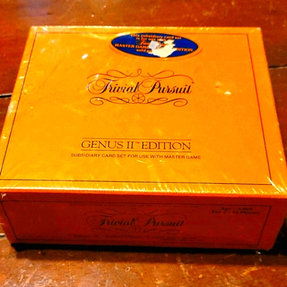 Trivial Pursuit Subsidiary Card Set Genus II Ed. - Picture 1 of 2